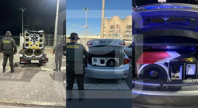 BPMA apreende 4 paredões de som no Cariri e aplica multas