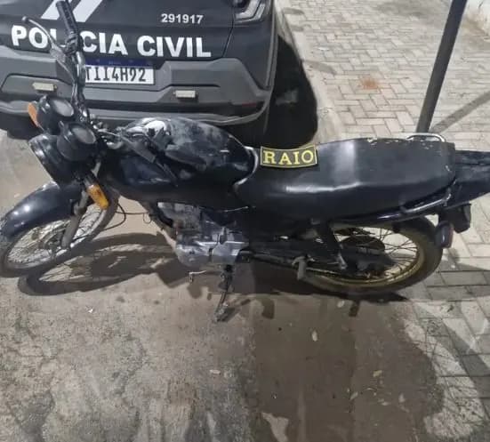 RAIO apreende moto adulterada na CE-253, em Missão Velha