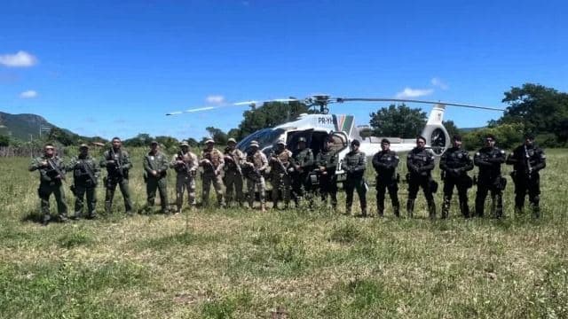 Polícia Militar continua caçada a assaltantes por terra