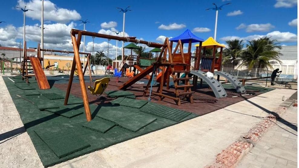 Obra da nova Praça do Fórum avança e entra na fase final em Potengi