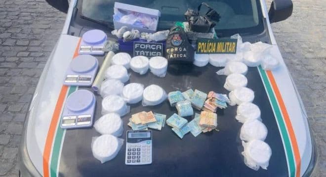 Policiais Militares da Força Tática apreendem mais de 16 quilos de drogas no Iguatu