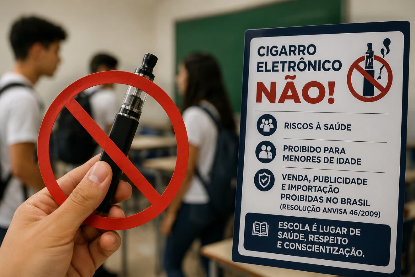 MP do Ceará recomenda ações contra uso de cigarros eletrônicos em escolas de Campos Sales
