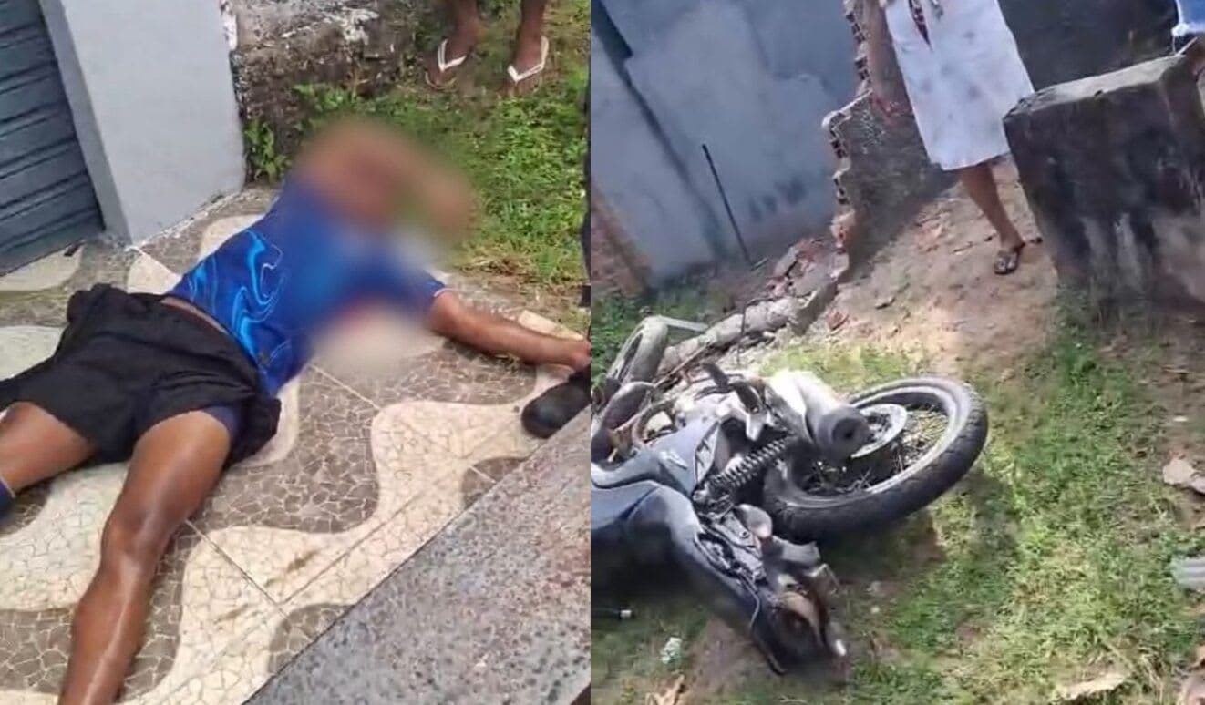 Suspeito de assaltos é preso após bater moto roubada contra muro durante fuga