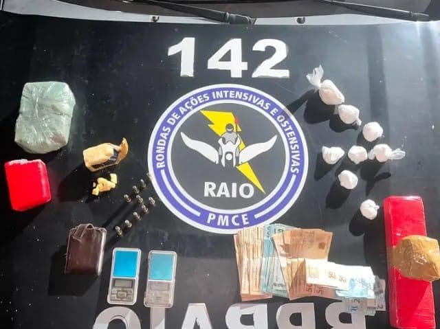 RAIO apreende mais de 2,4 quilos de drogas durante operação em Campos Sales