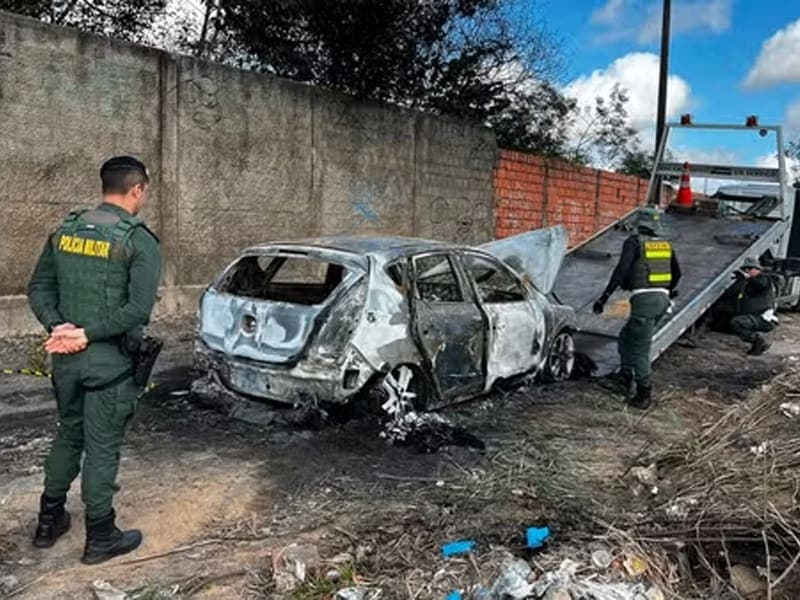 PM de 27 anos é encontrado carbonizado em carro incendiado