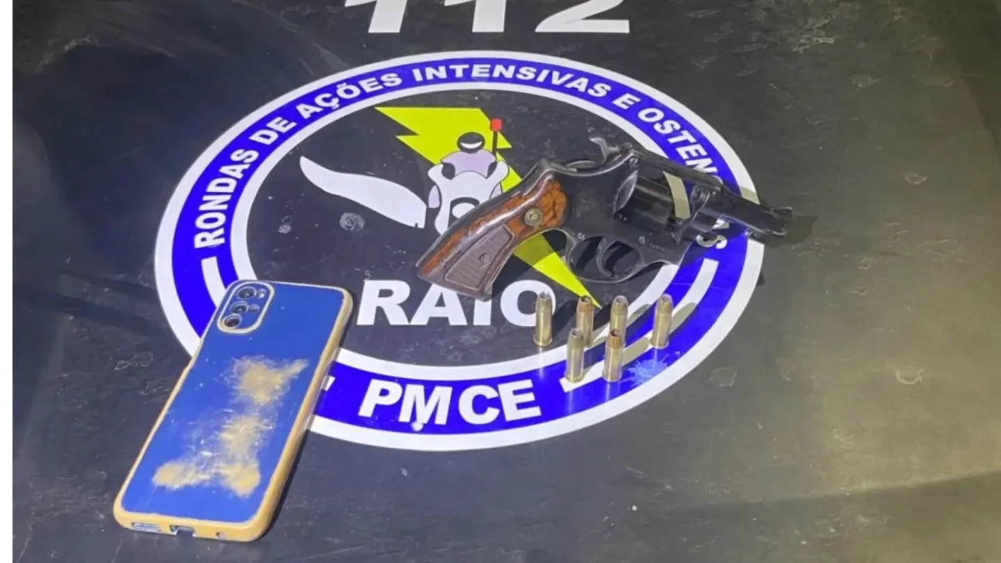 Homem é preso com revólver calibre .38 em Juazeiro do Norte
