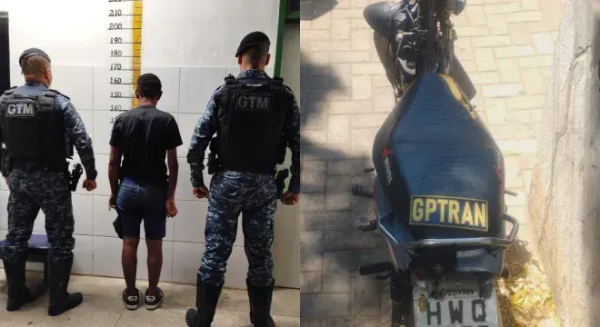 GCM prende suspeito de furto em hospital e recupera moto roubada em Juazeiro