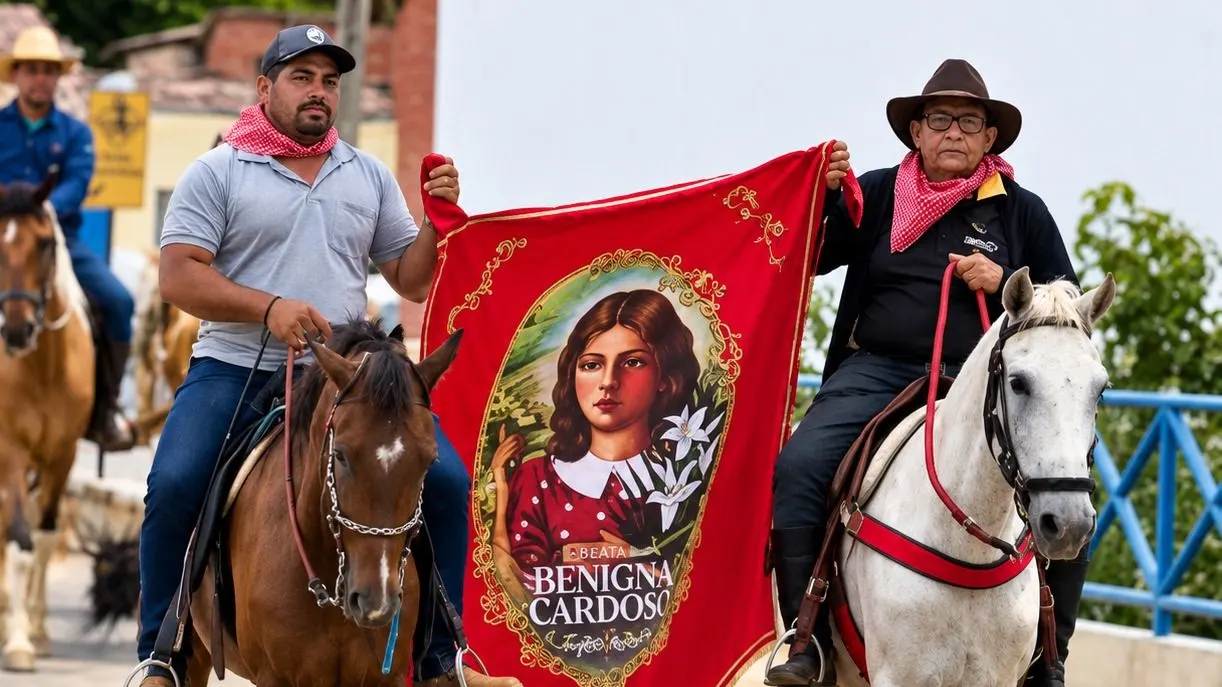 Cavalgada sai do Crato e percorre mais de 50 km em homenagem à Beata Benigna